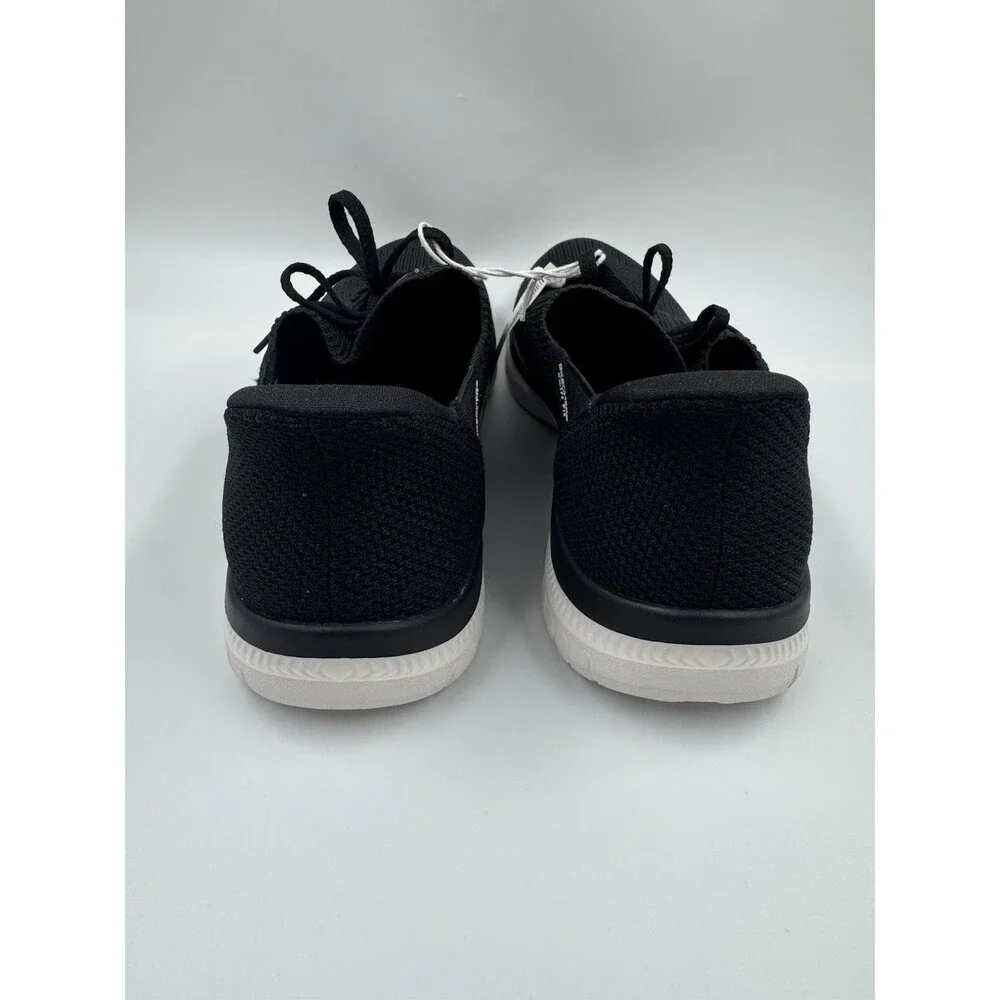 New Skechers Women Black Virtue Swift Fit Sneaker Hands Free Memory Foam 10